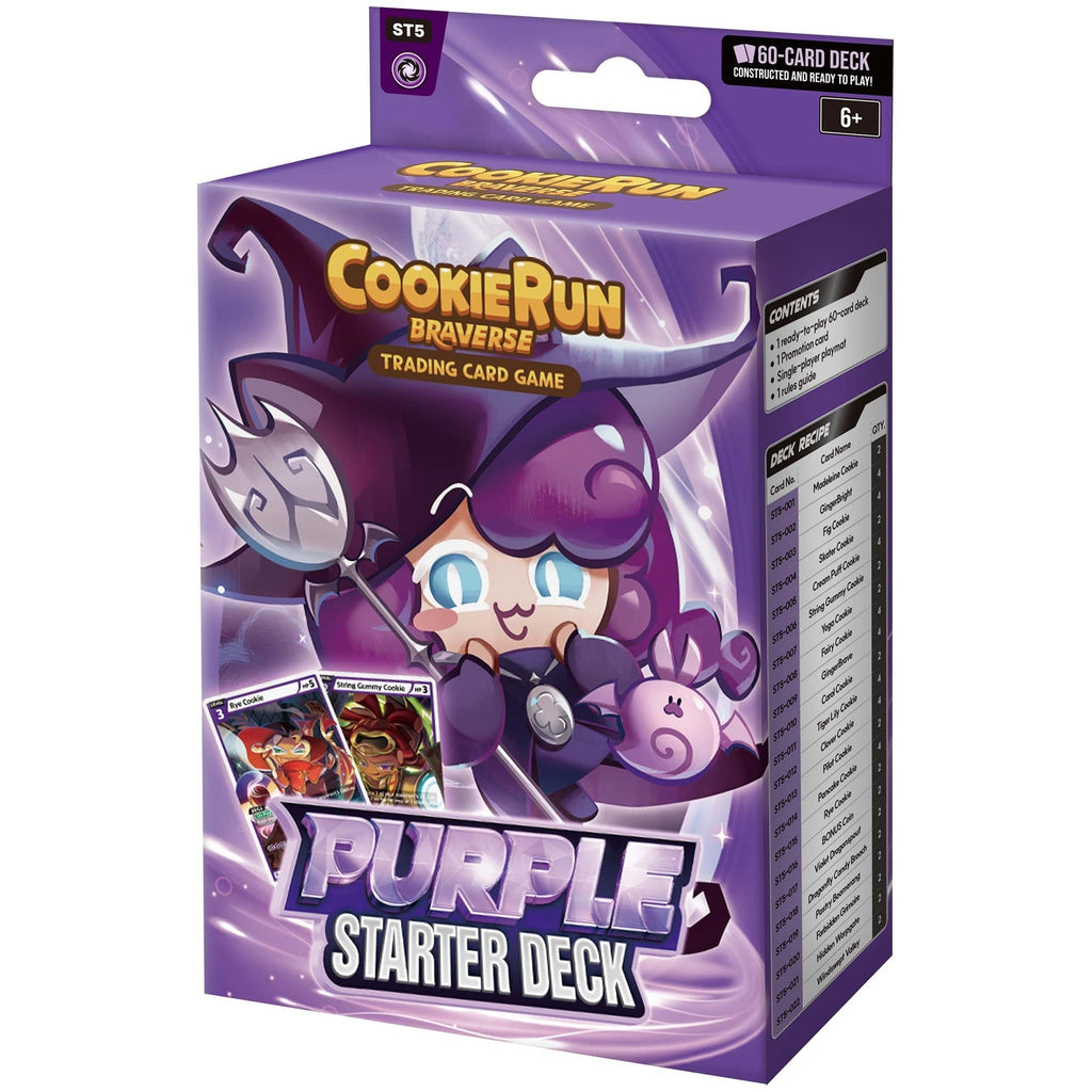 CookieRun: Braverse Trading Card Game Starter Deck 60-Card Set Competitive Battle TCG