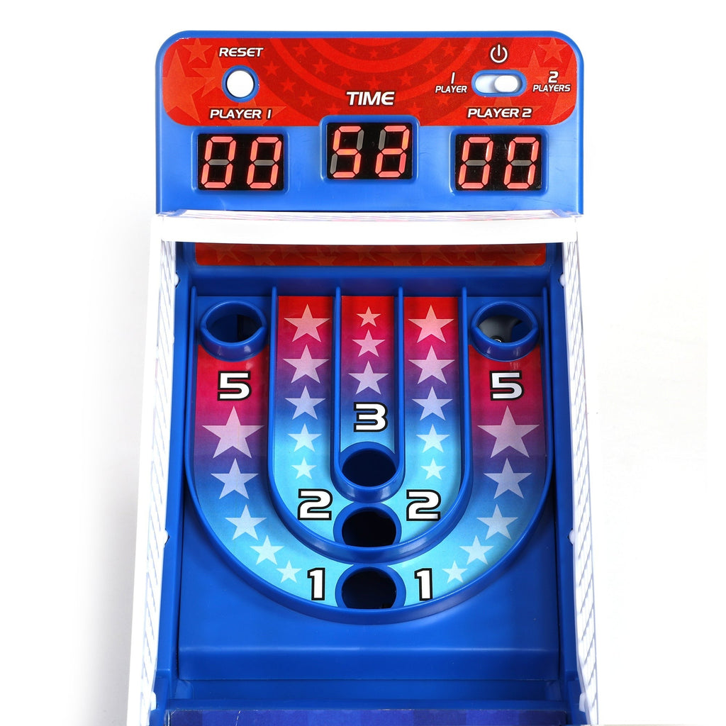 Retro Arcade Electronic Alley-Ball Tabletop Game With LED Scoreboard