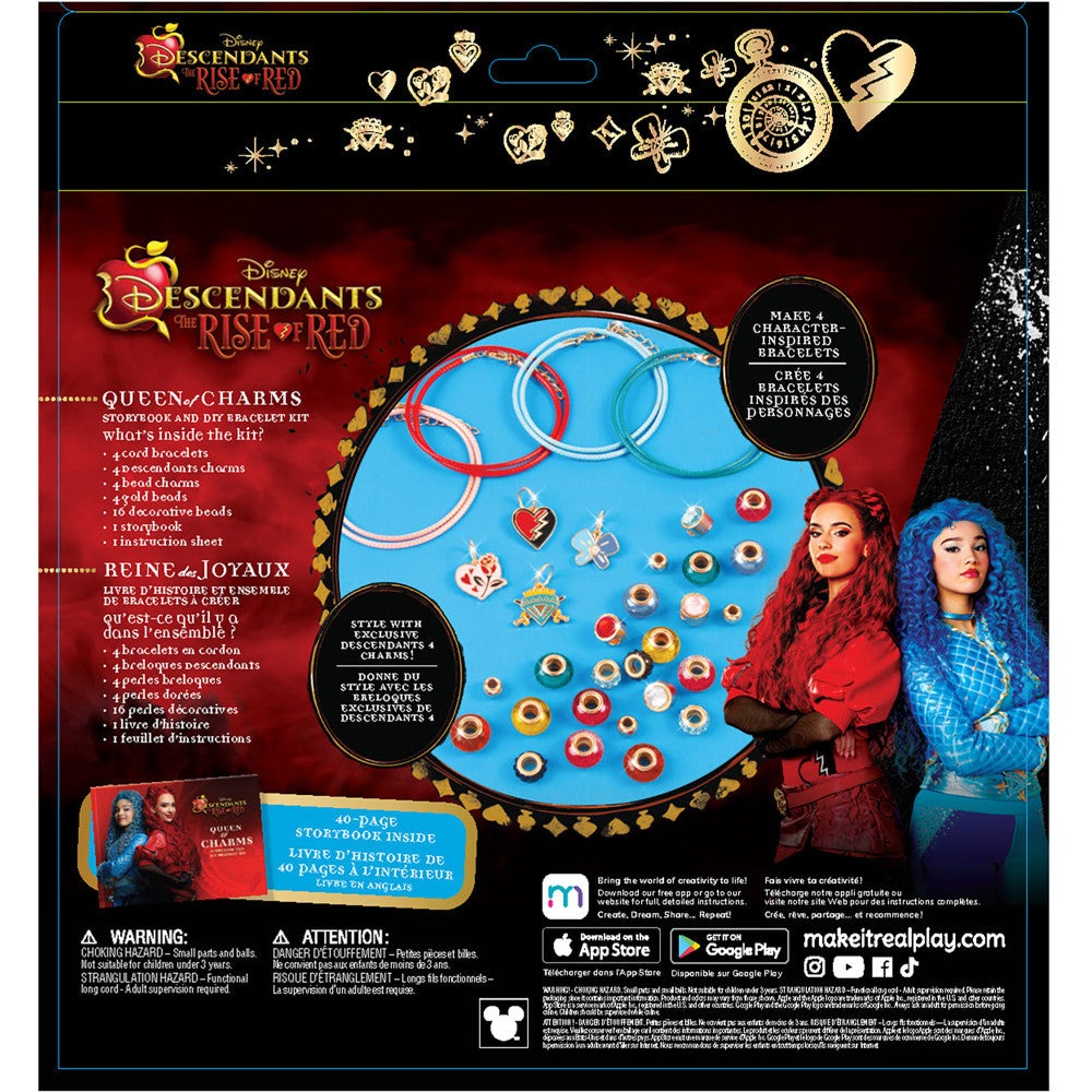 Make It Real Descendants 4 Rise Of Red Queen of Charms DIY Jewelry Kit - 34pc