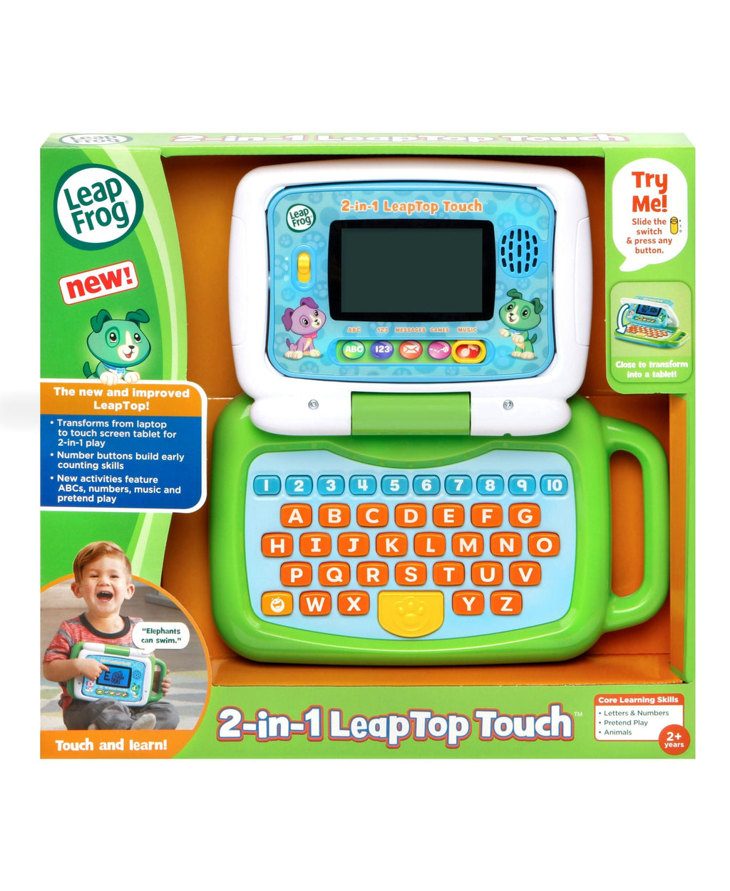 LeapFrog 2-in-1 LeapTop Touch Preschool Learning Toy
