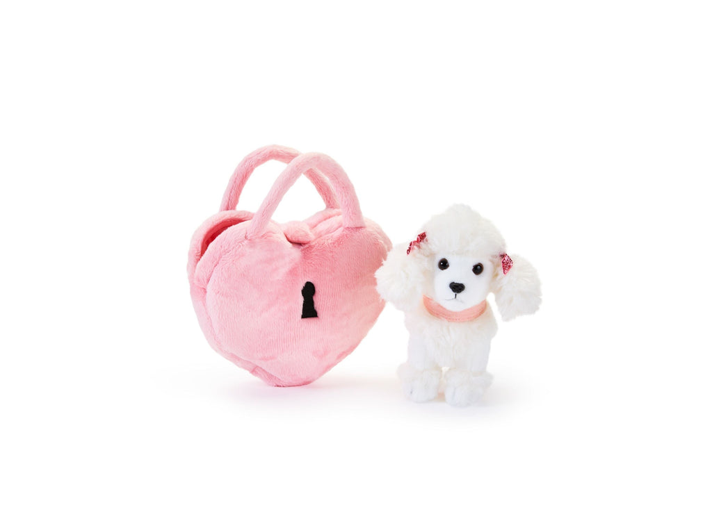 Geoffrey's Toy Box Fancy Pets 6 Inch Plush Poodle with Glitter Purse