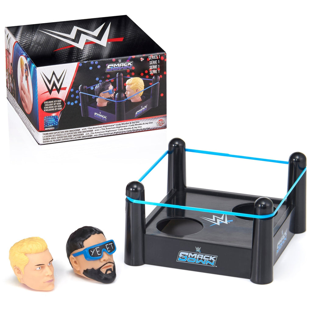 WWE Thumb War: Cody Rhodes vs Jey Uso, 1.5" Figures Arena Battle