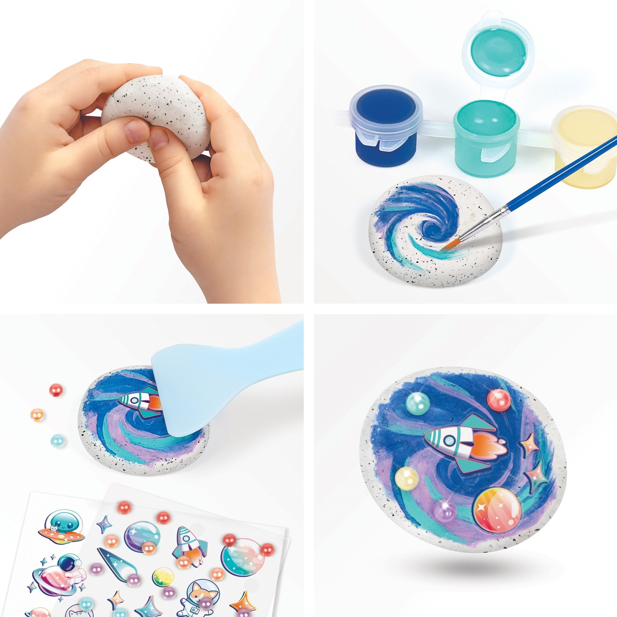 Make It Real Rock Dough Cosmic Creations Molding And Painting Craft Kit