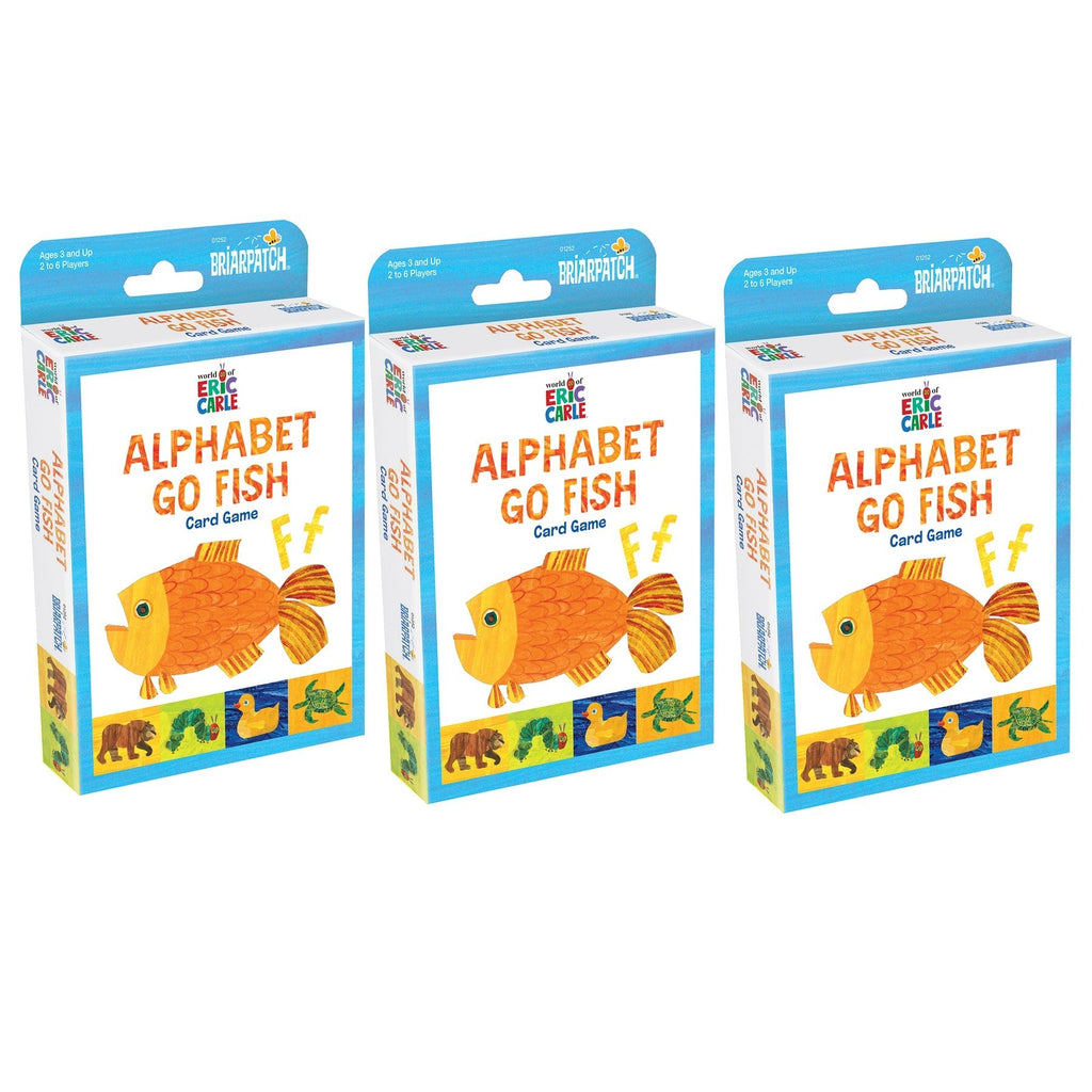 Briarpatch Eric Carle Alphabet Go Fish - Colorful Learning Game - Pack of 3