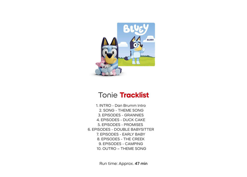 Tonies Bluey, Bingo & Muffin Figurine 3-Pack