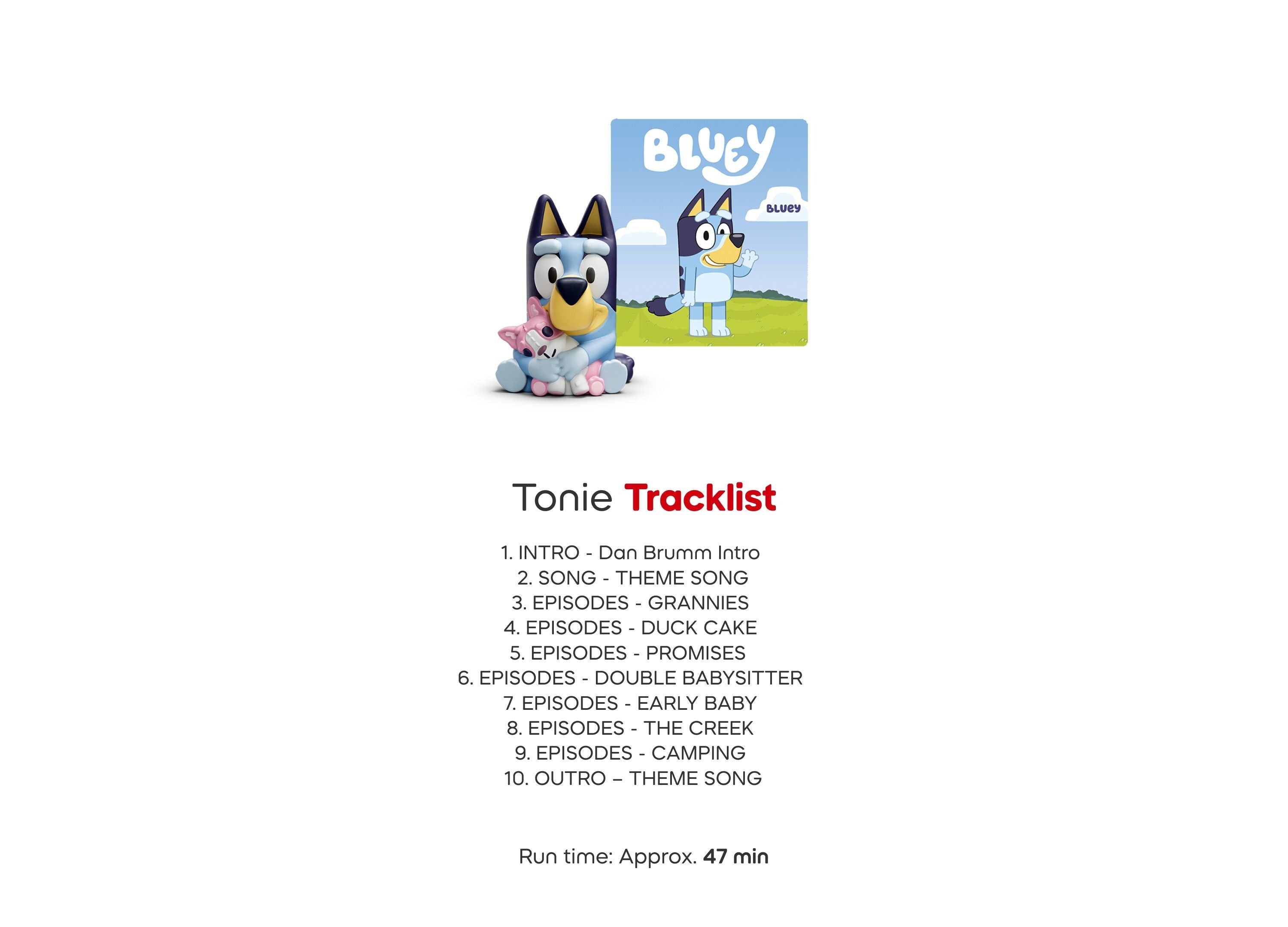 Tonies Bluey, Bingo & Muffin Figurine 3-Pack