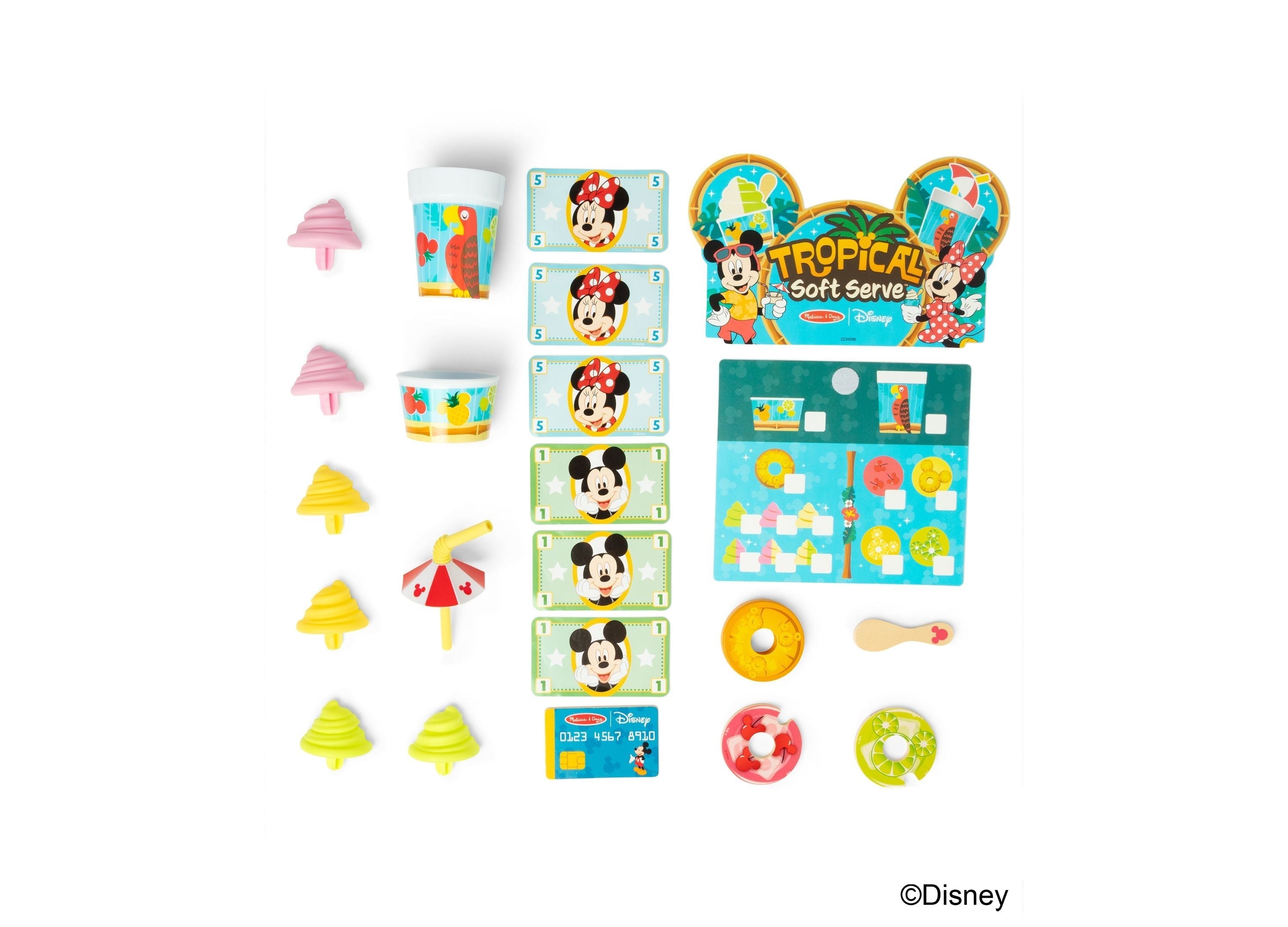 Melissa & Doug Mickey Tropical Soft Serve Playset - Wooden Toy