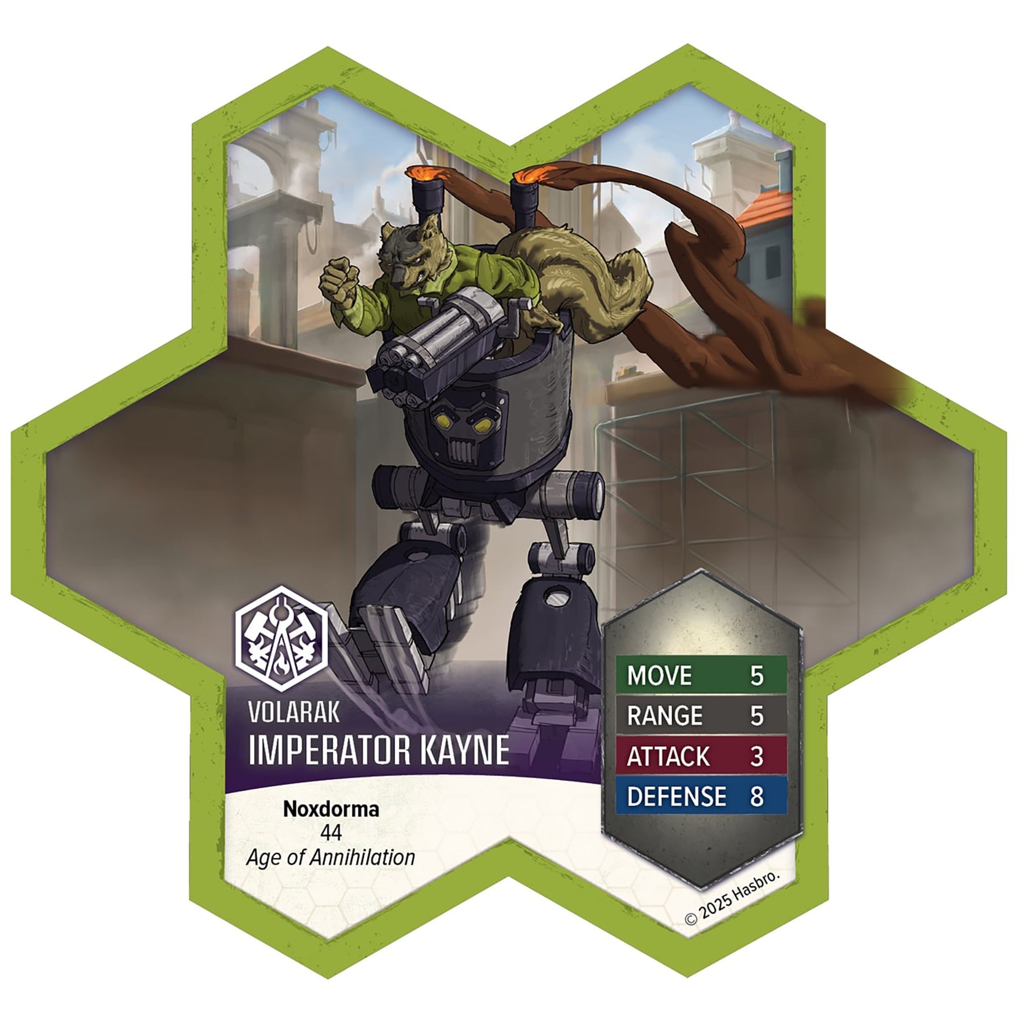 Heroscape Imperator Kayne Army Expansion - Assembled Unpainted Figure & Army Card