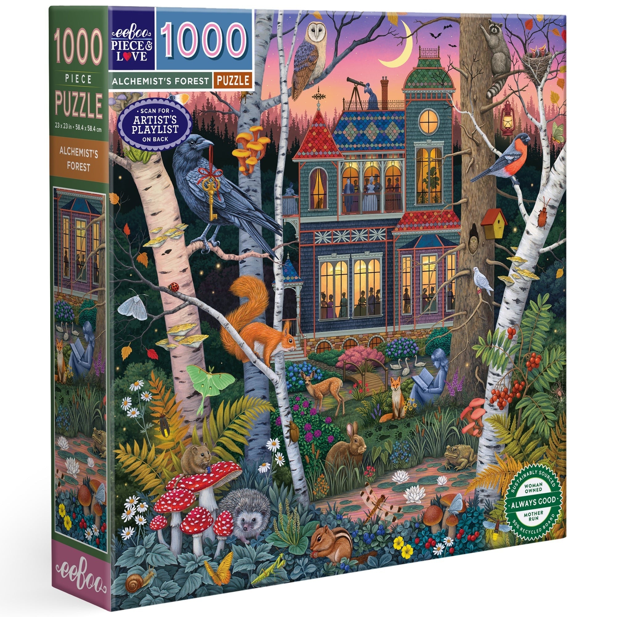 eeBoo Piece & Love Alchemist's Forest 1000-Piece Jigsaw Puzzle
