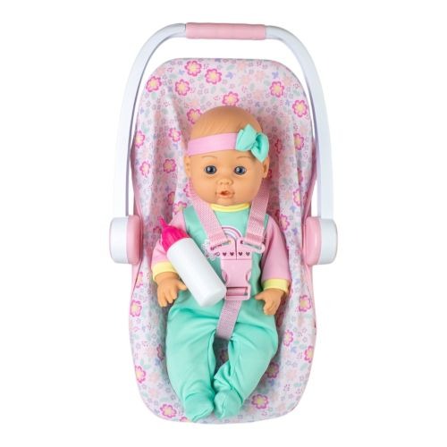 Gi-Go Toys 16 Inch Baby Doll with Plush Bear and Carrier Seat