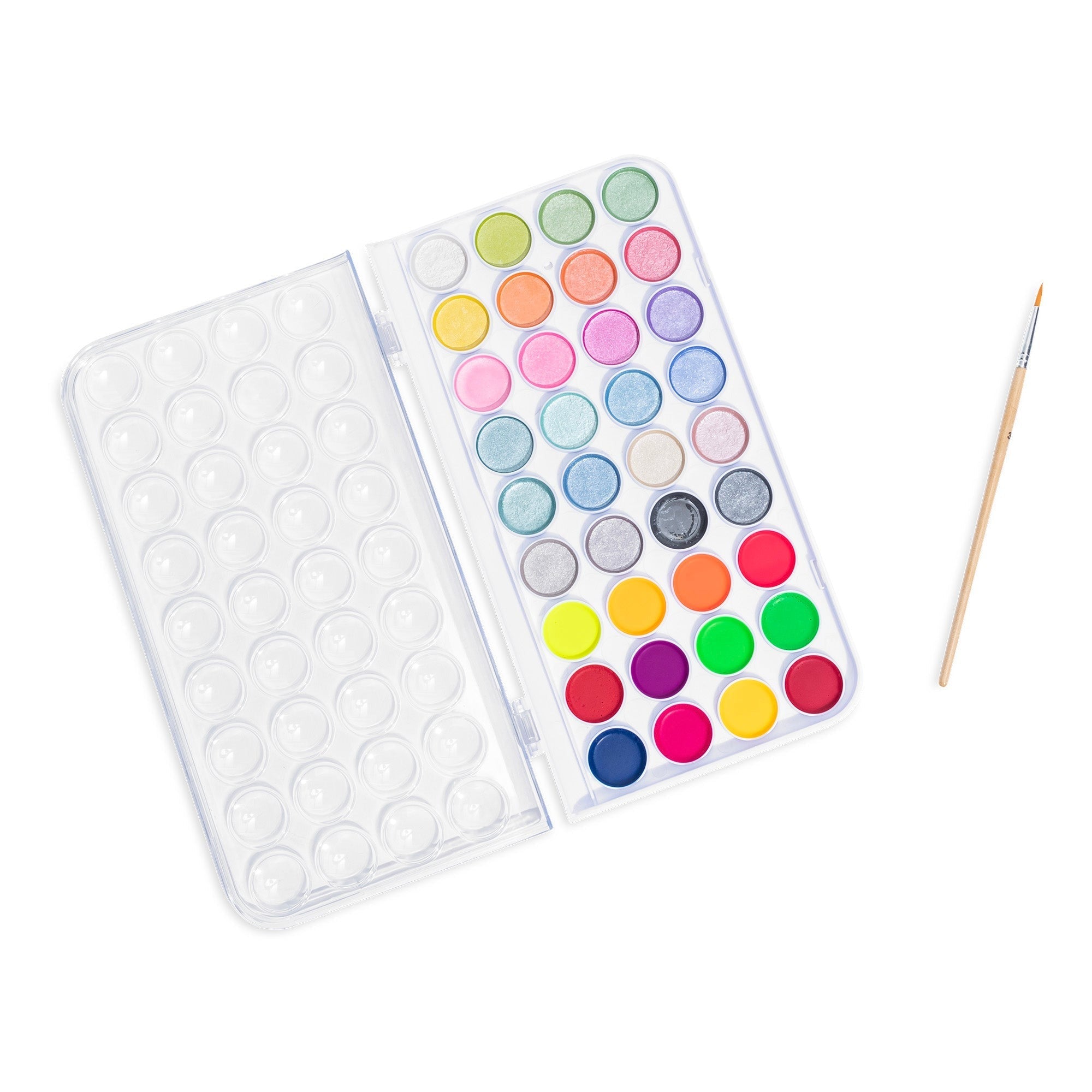 Brea Reese Essential Watercolor Paint Set With 36 Neon & Metallic Colors