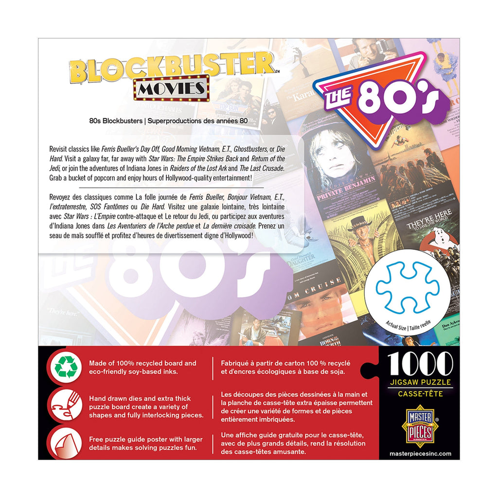 MasterPieces 80s Blockbusters Jigsaw Puzzle - 1000 pc