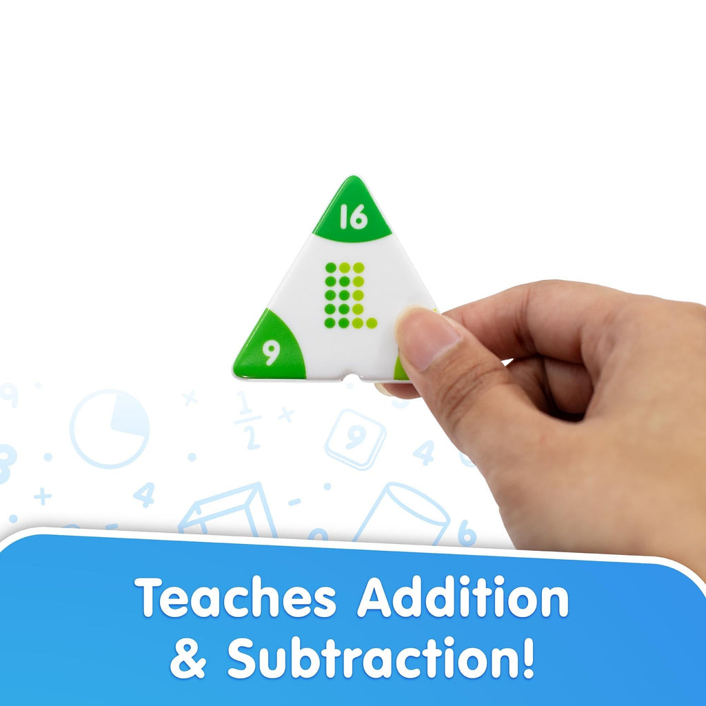 Addition Triangles Hands-On Math Learning Set With 36 Fact Family Triangles