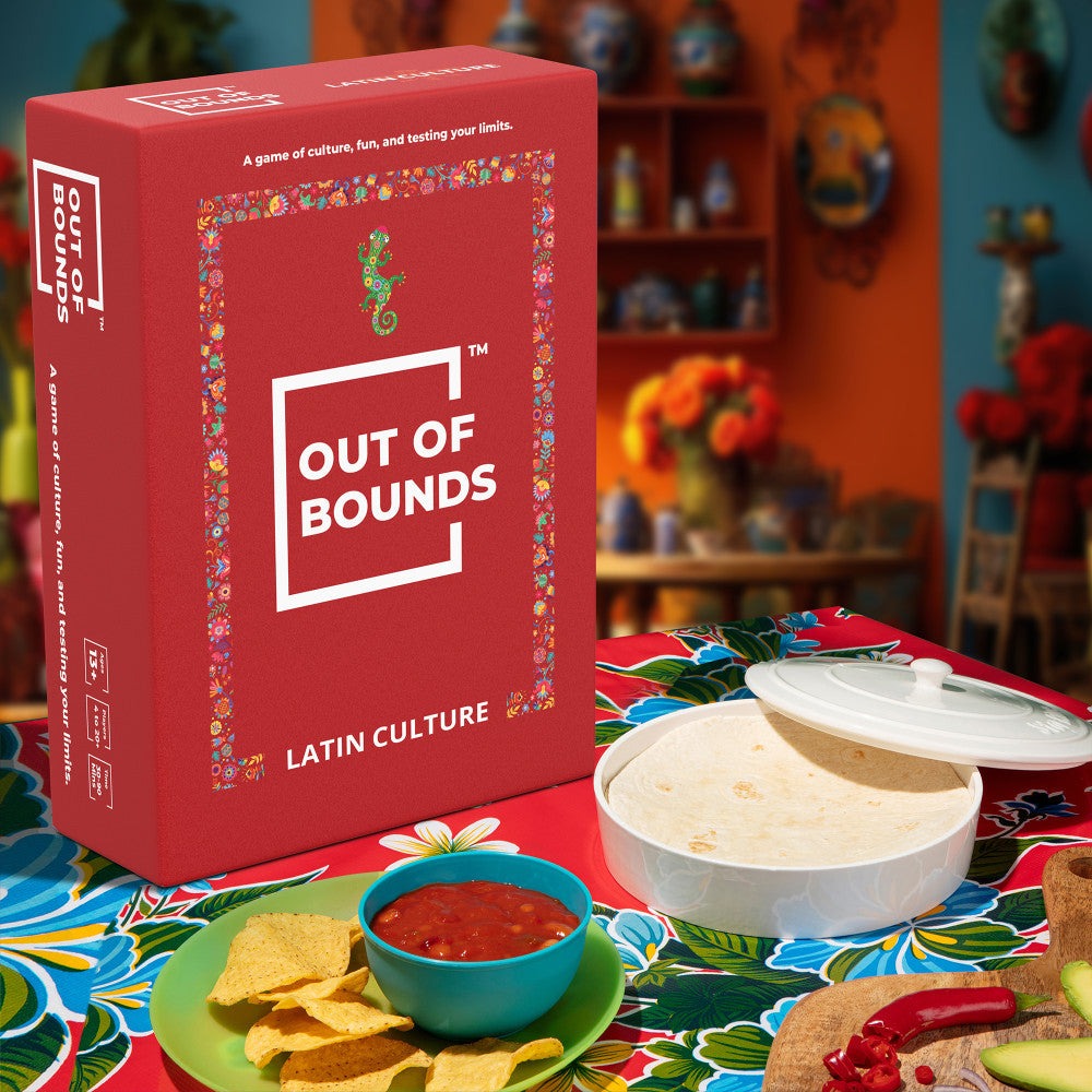 Simpli Gaming Out of Bounds: Latin Culture Card Game, Ages 13+