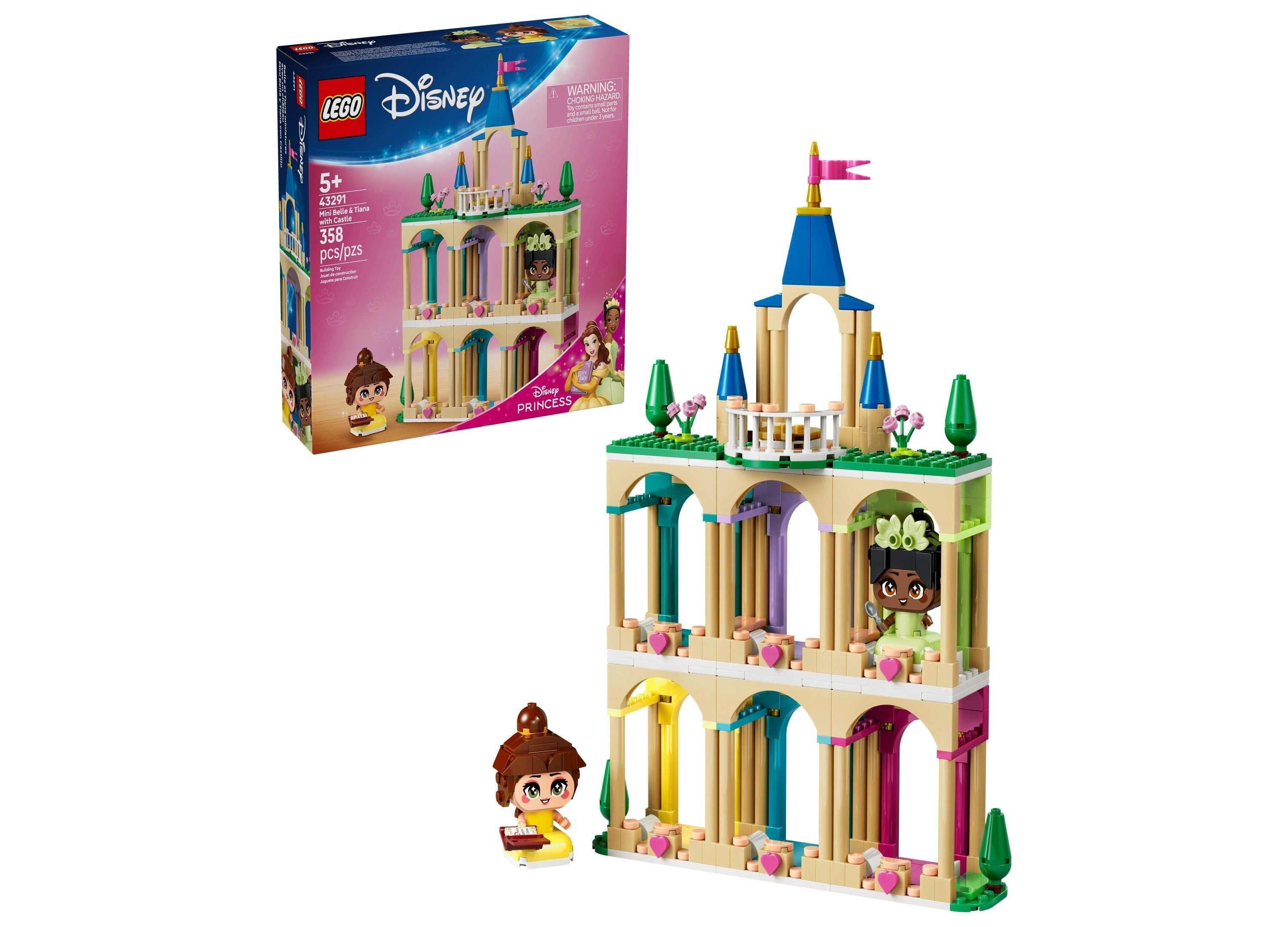LEGO Disney Princess Belle & Tiana Mini Castle Playset 358 Pieces