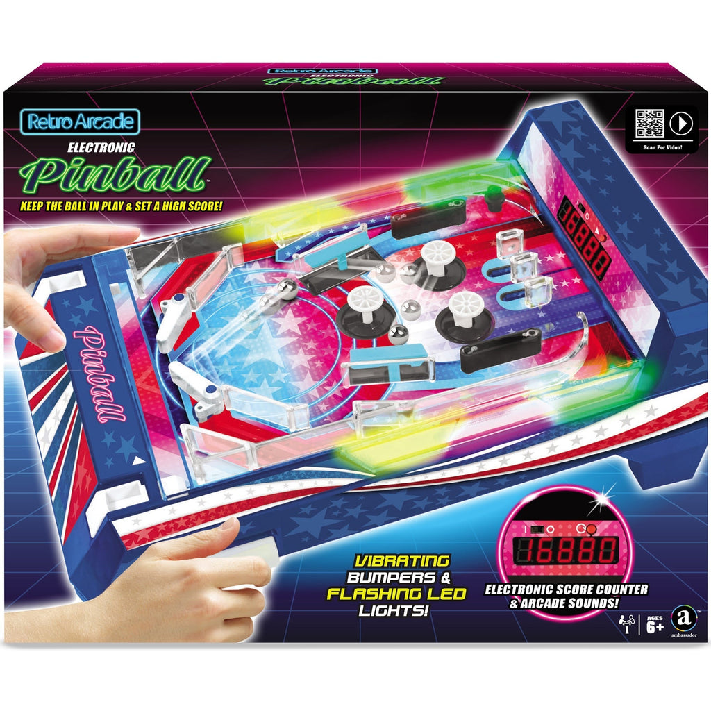 Retro Arcade Electronic Pinball Tabletop Game