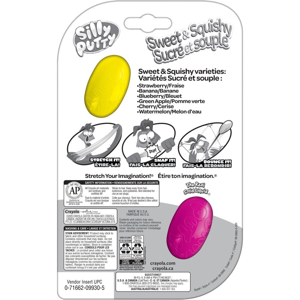 Crayola Silly Putty Sweet & Squishy Scented Egg Duo - 8 Pack