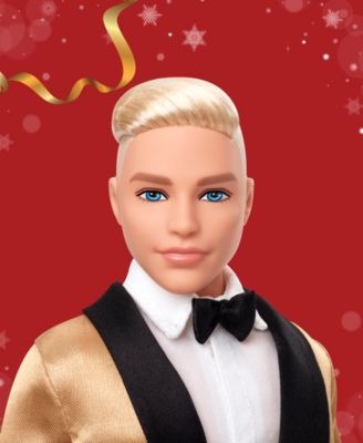 Barbie Signature 2025 Holiday KEN Doll - Platinum Blonde Hair