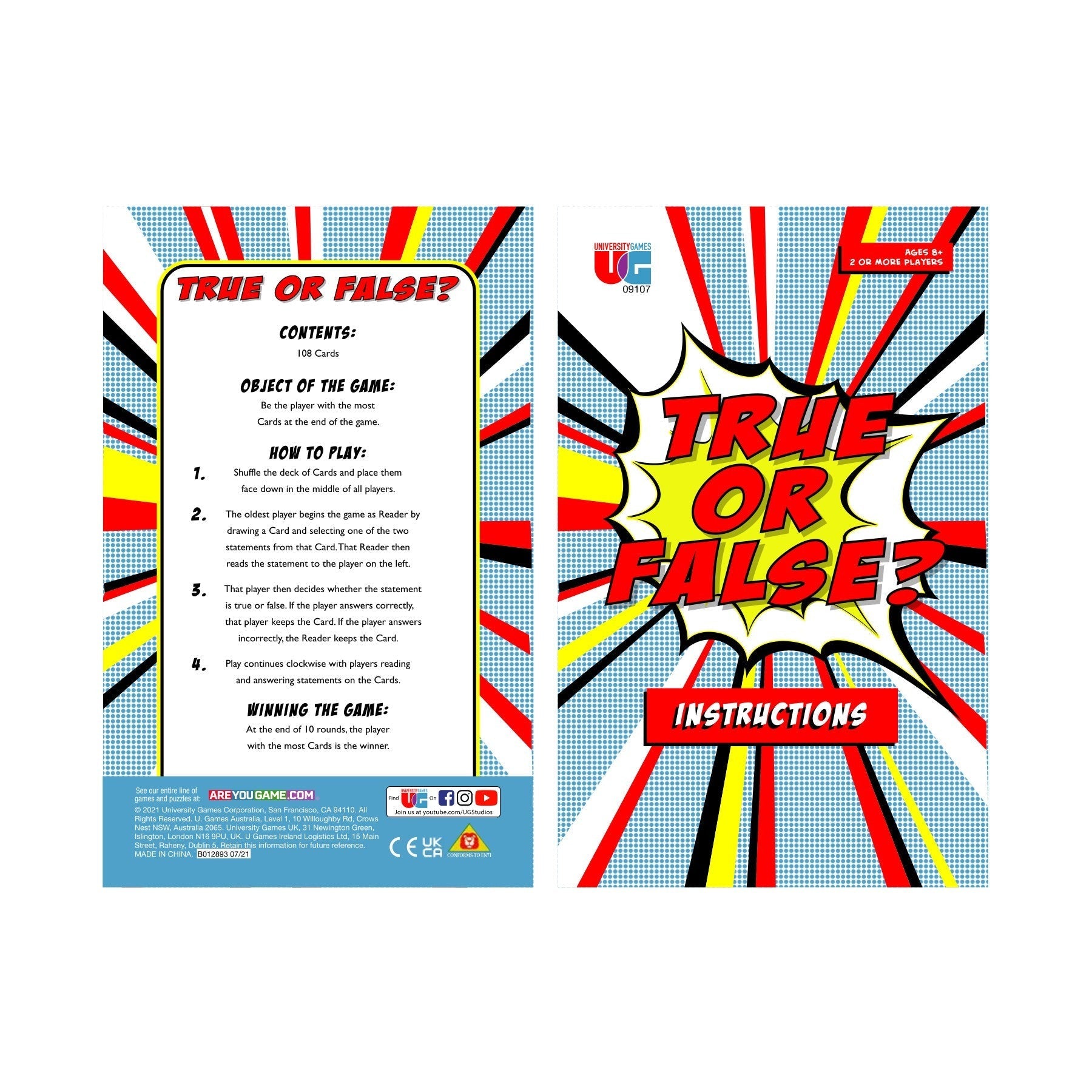 True or False? Tin Travel-Sized Trivia Game