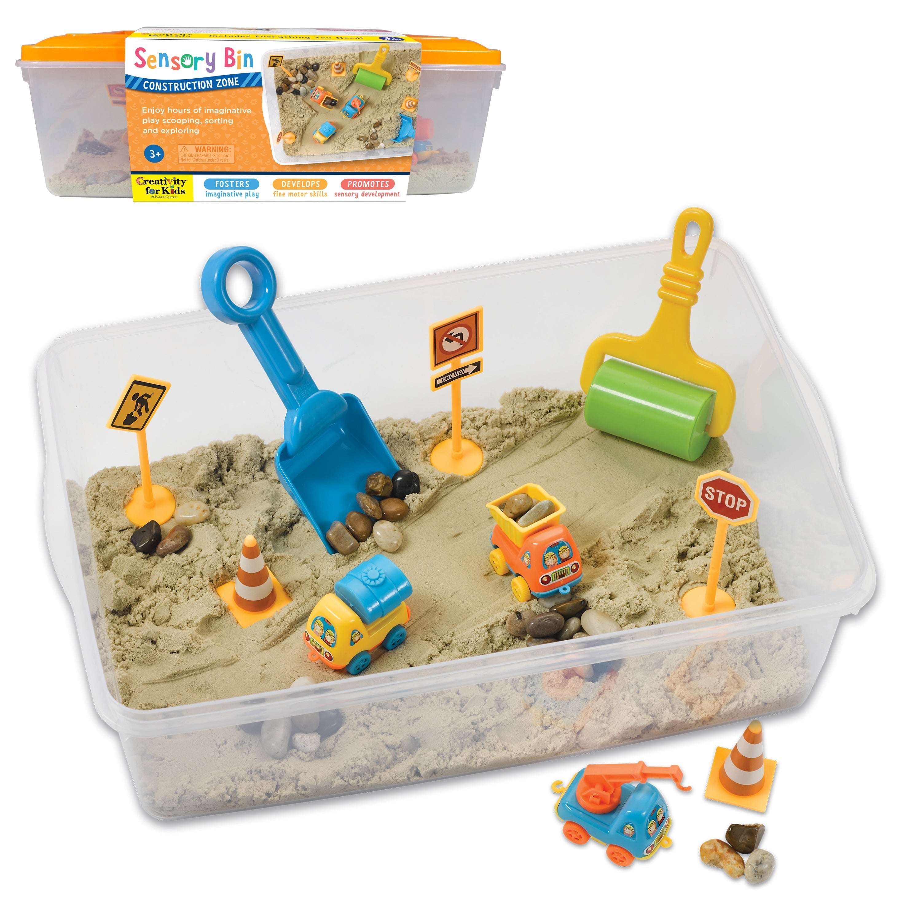 Creativity for Kids Sensory Bin - Construction Zone Adventure