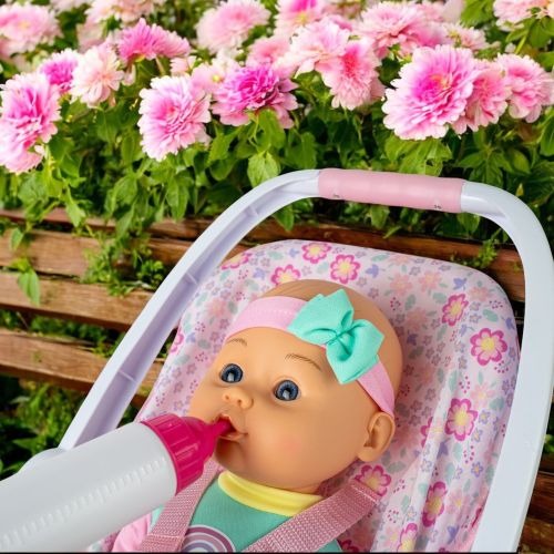 Gi-Go Toys 16 Inch Baby Doll with Plush Bear and Carrier Seat
