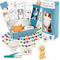 COIPlay Meow & Bark Watercolor Art Kit With 648 Paint Blocks And 52 Animal Bookmarks