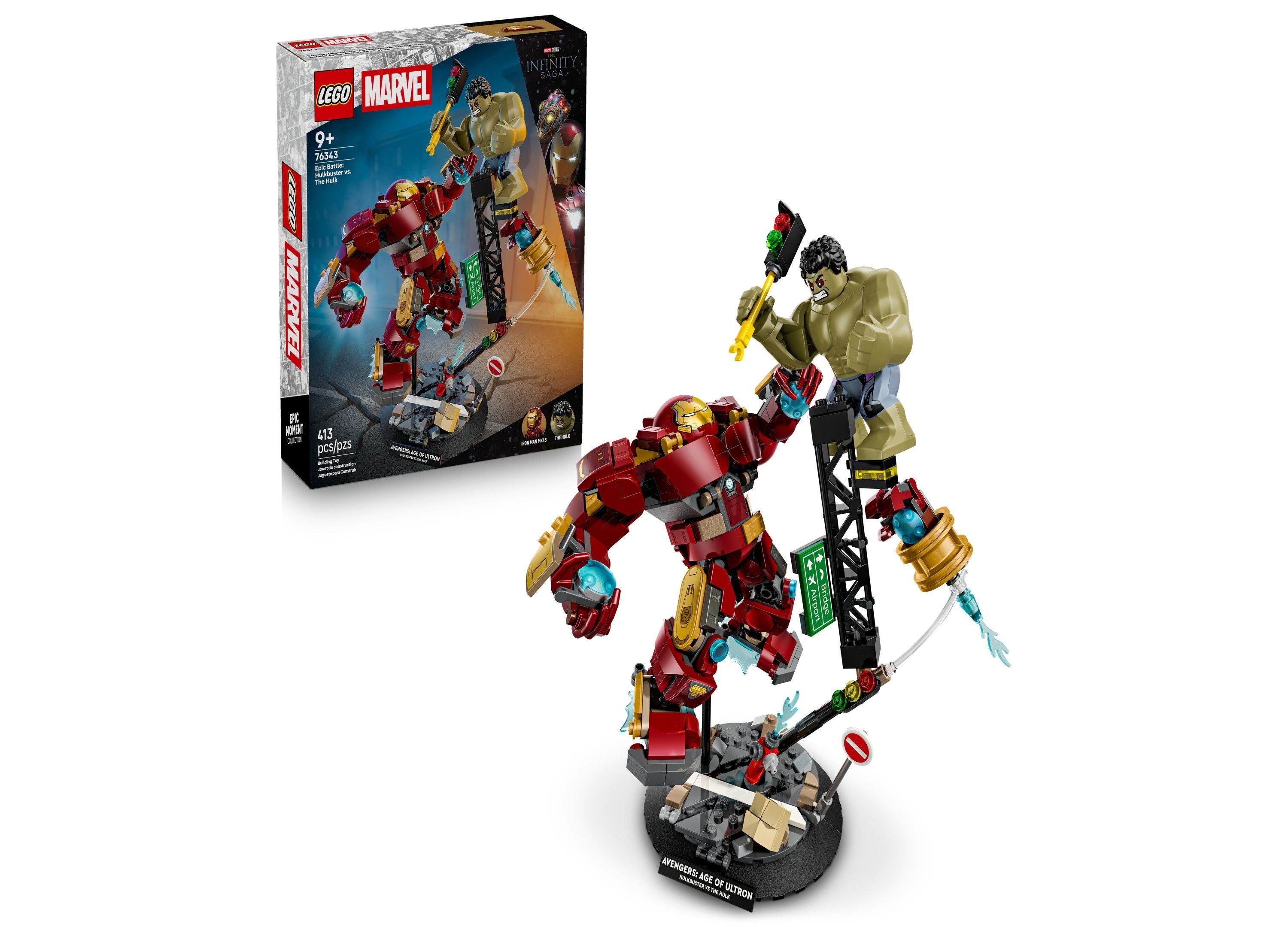 LEGO Marvel Epic Battle: Hulkbuster vs. The Hulk Set 76343 - 413 Pieces