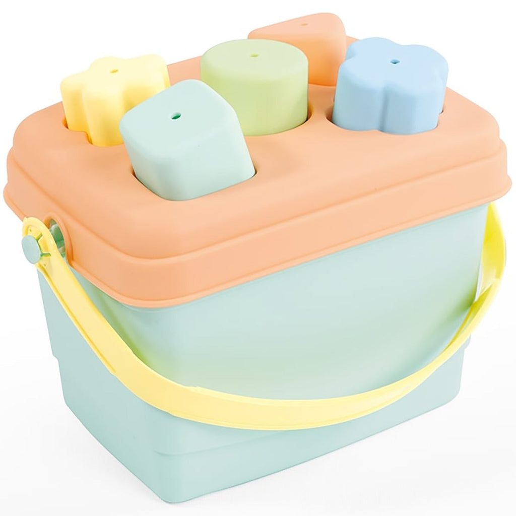 Dolu Shape Sorter Bucket 7-Piece Sort & Play Toy With Carry Tote
