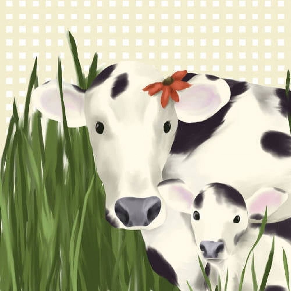 Oopsy Daisys Daisy & Dean Cow Canvas Wall Art – Farm Theme
