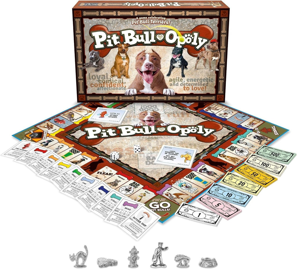 Pit Bull-Opoly Board Game by Late for the Sky
