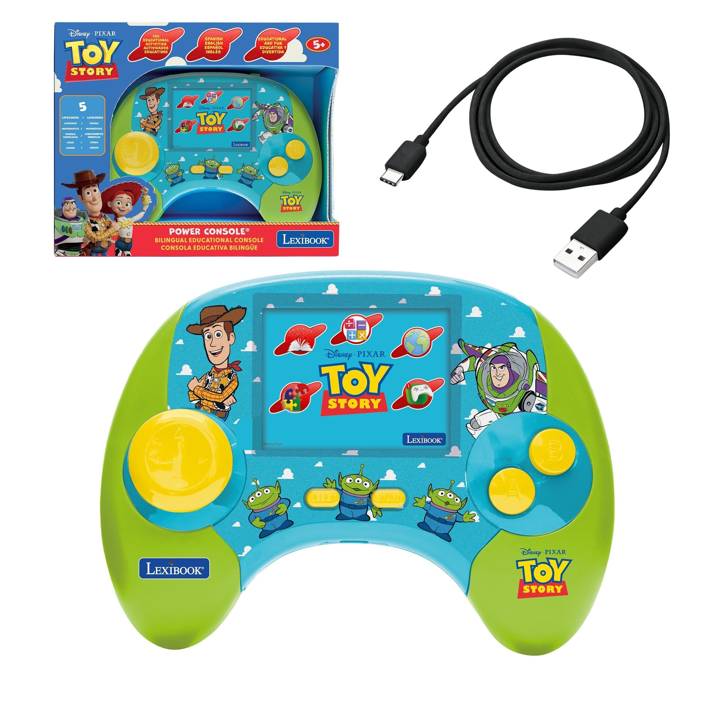 Toy Story Power Console Handheld Bilingual Educational Game