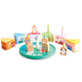 Madera Wood Cakeville Playset - Whimsical Wooden Activity Scene, Age 3+