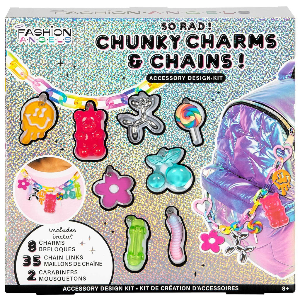 Fashion Angels So Rad Hyperlink Keychain Jewelry Design Kit With 8 Charms And 35 Snap Links