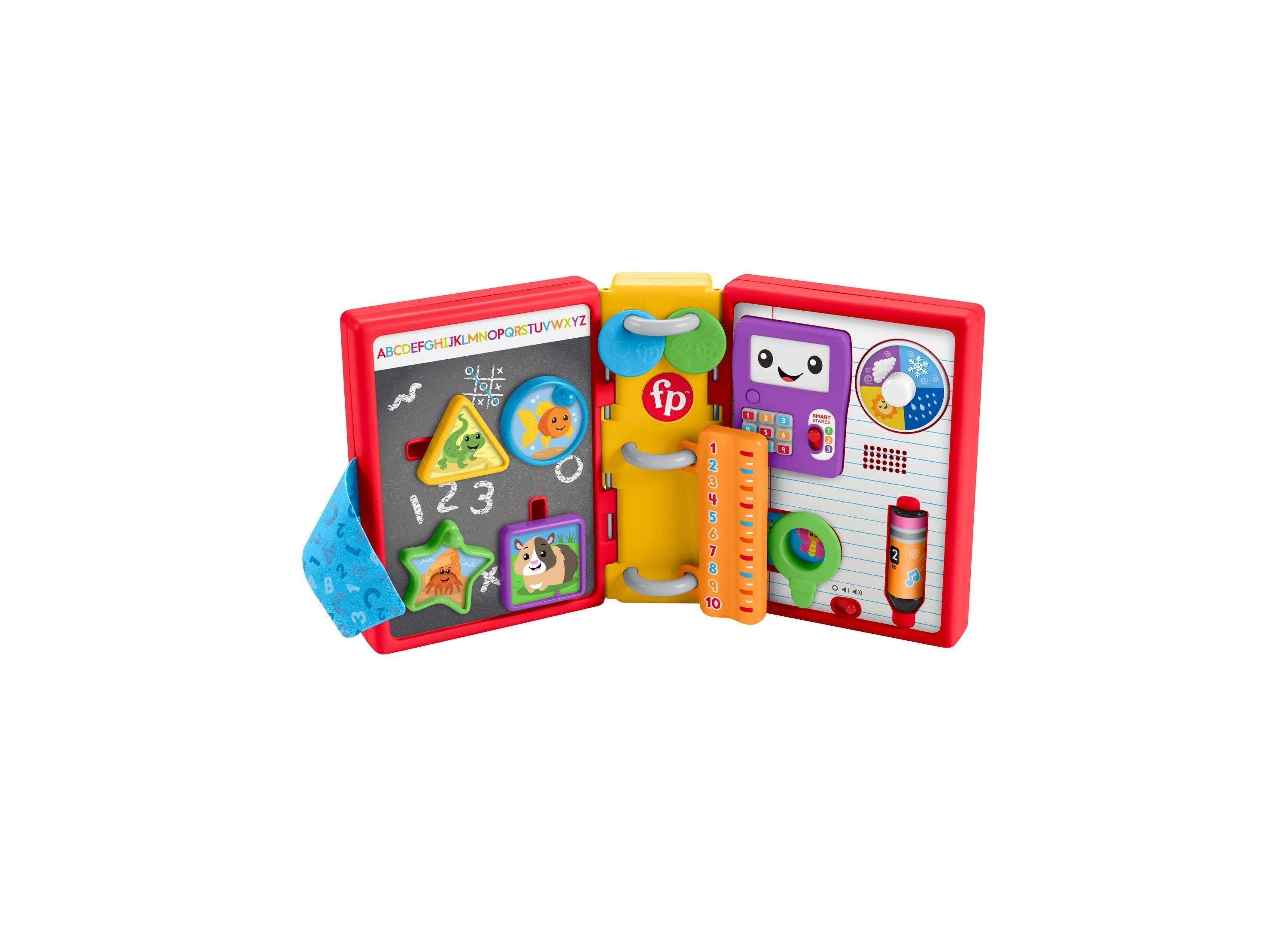 Fisher-Price Laugh And Learn 123 Schoolbook Smart Stages Interactive Learning Book