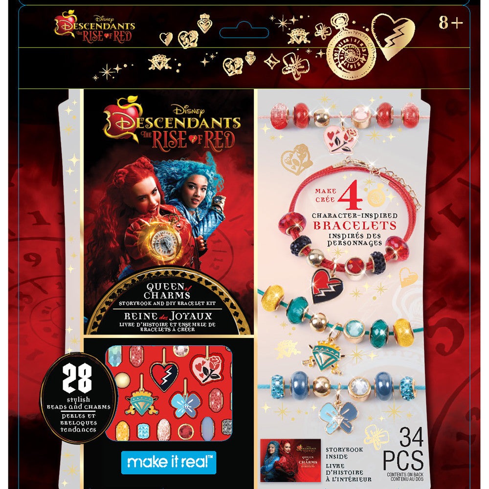 Make It Real Descendants 4 Rise Of Red Queen of Charms DIY Jewelry Kit - 34pc