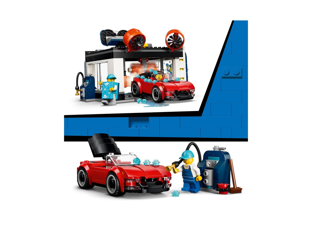 LEGO City Drive-Through Car Wash 583-Piece Building Set