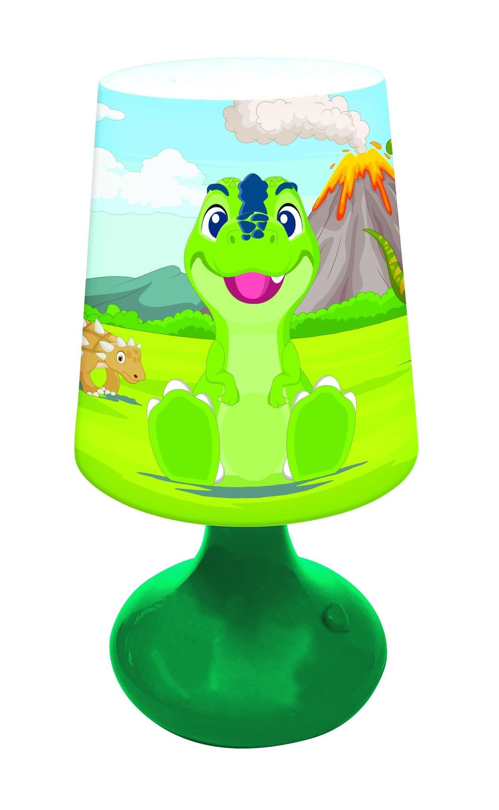 LEXIBOOK Dinosaur-Themed LED Wireless Mini Bedside Lamp - Multicolor
