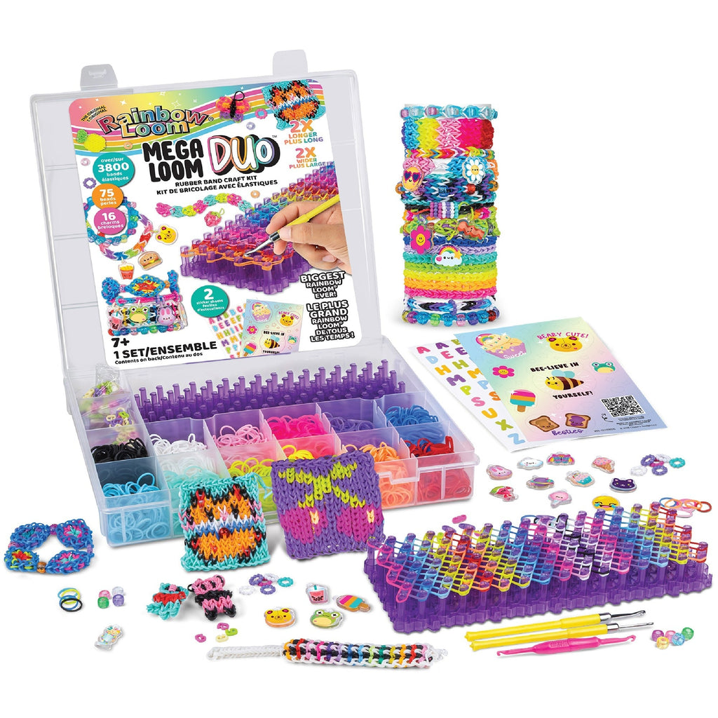Rainbow Loom Mega Loom Duo Bracelet Making Kit with 2 Mega Mighty Looms
