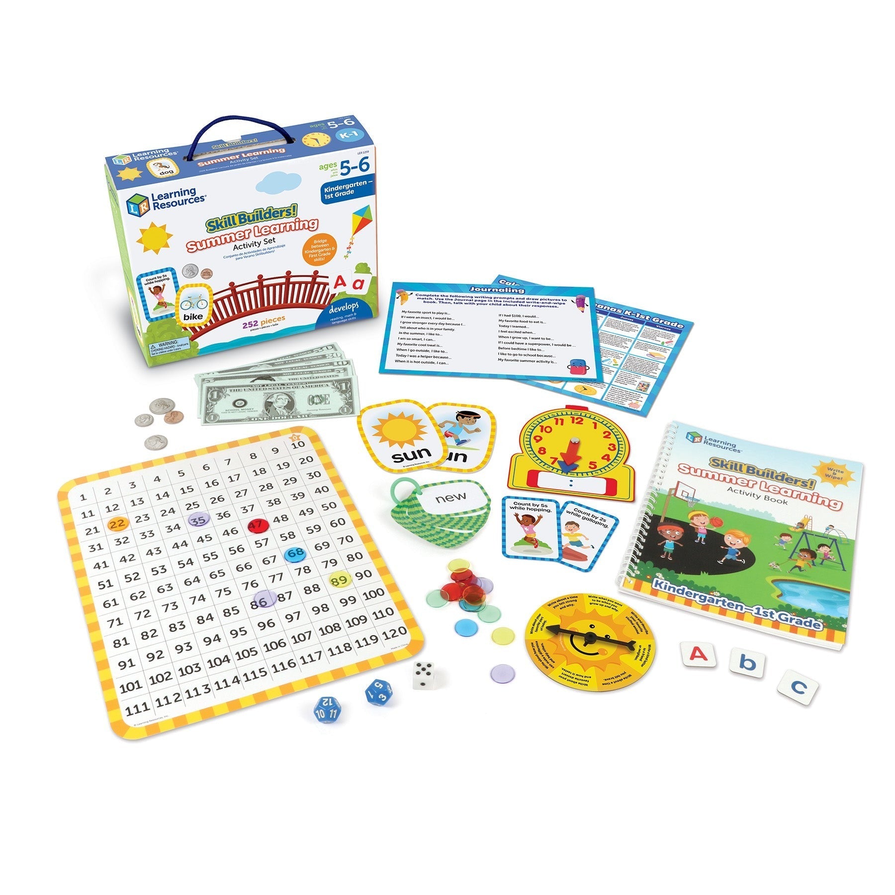 Learning Resources Skill Builders Summer Activity Kit - Transition from K to 1st