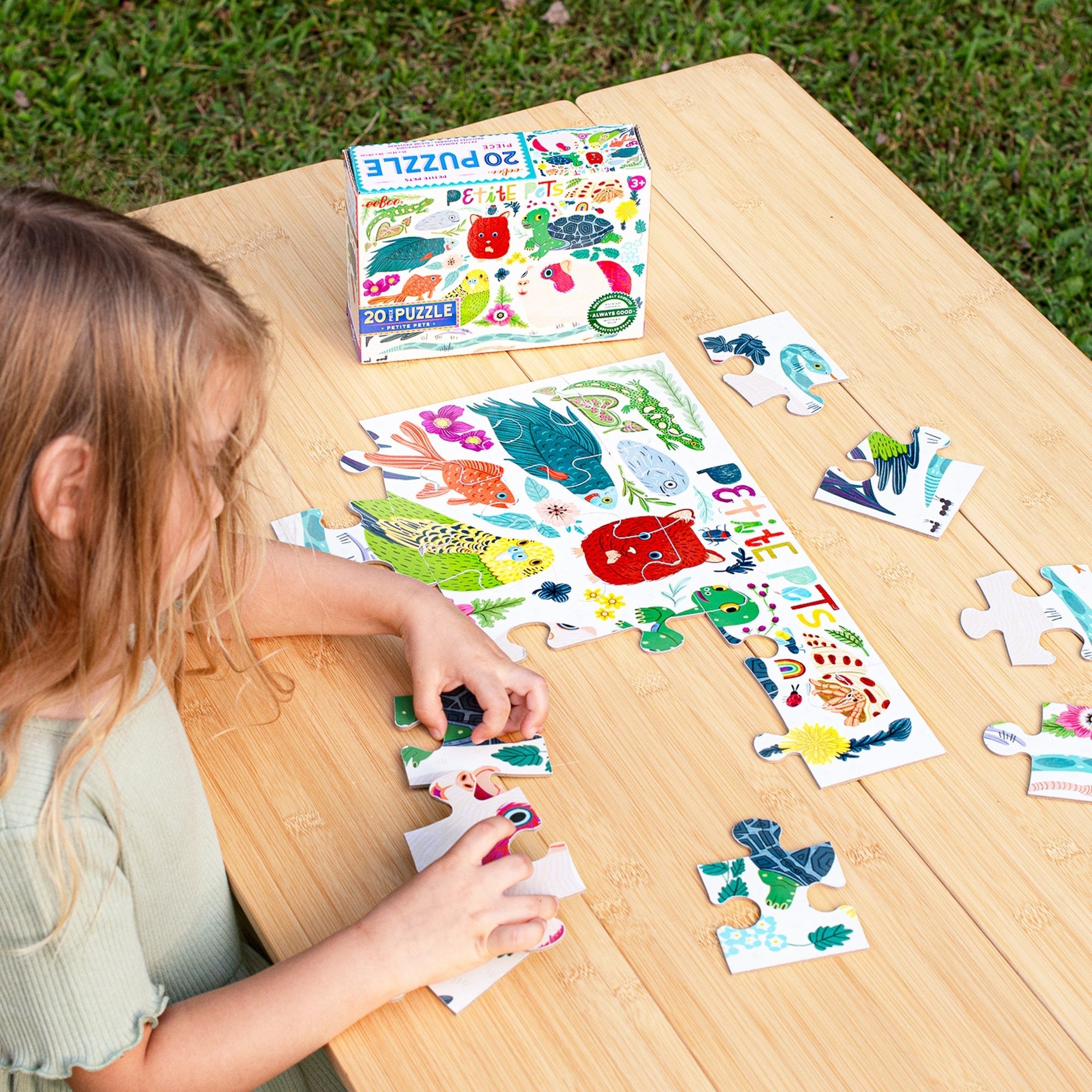 eeBoo Petite Pets 20-Piece Puzzle