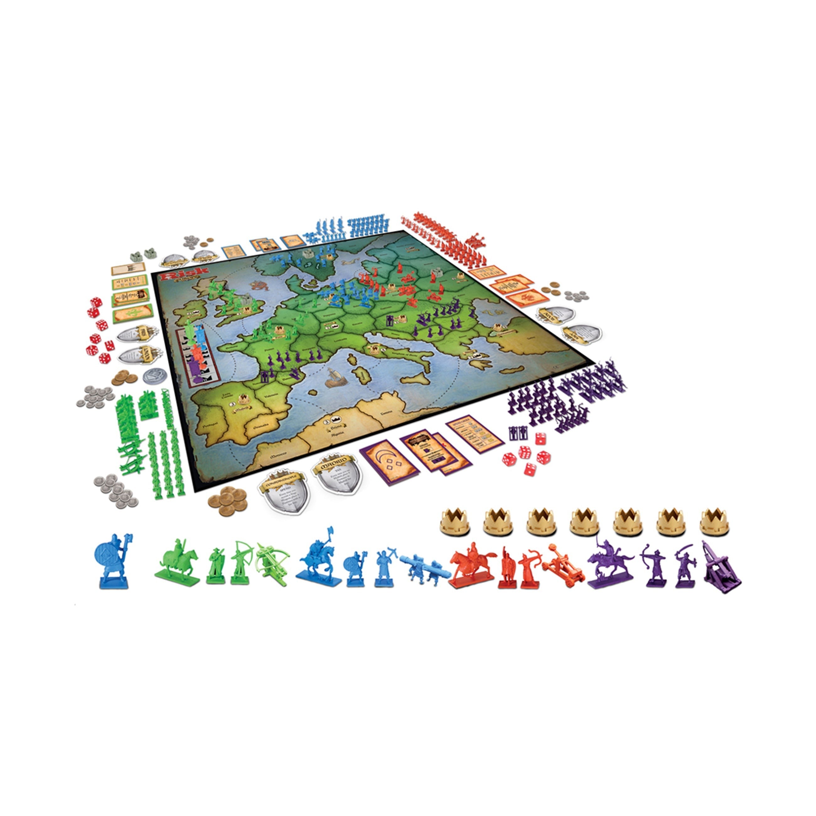 Risk Europe Medieval Conquest Strategy Board Game