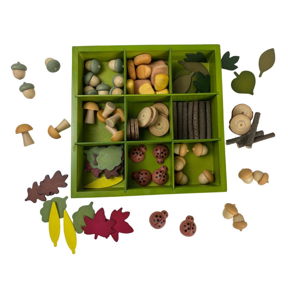 The Freckled Frog Nature's Sorting Box - 90 Piece Woodland Theme
