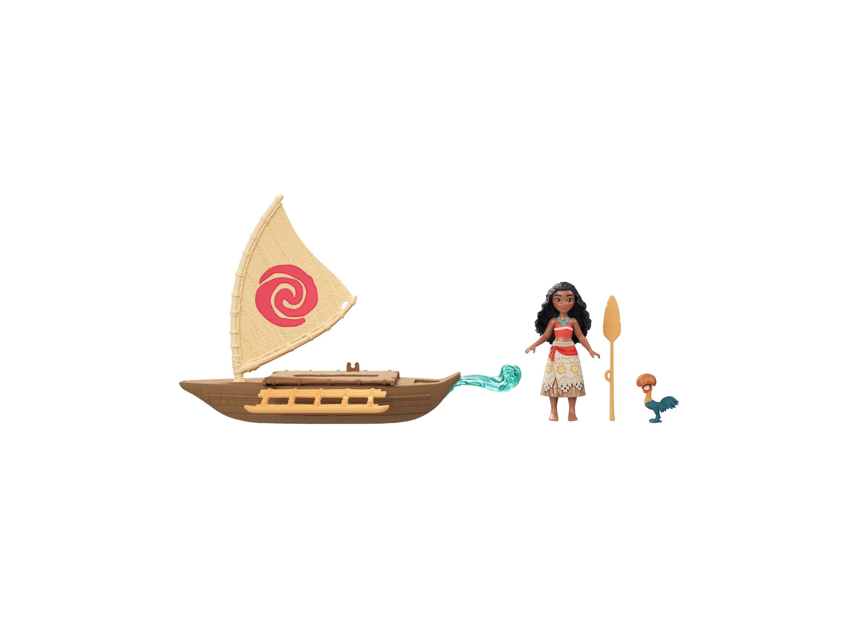 Disney Moana Boat Adventure Playset With Doll And Heihei
