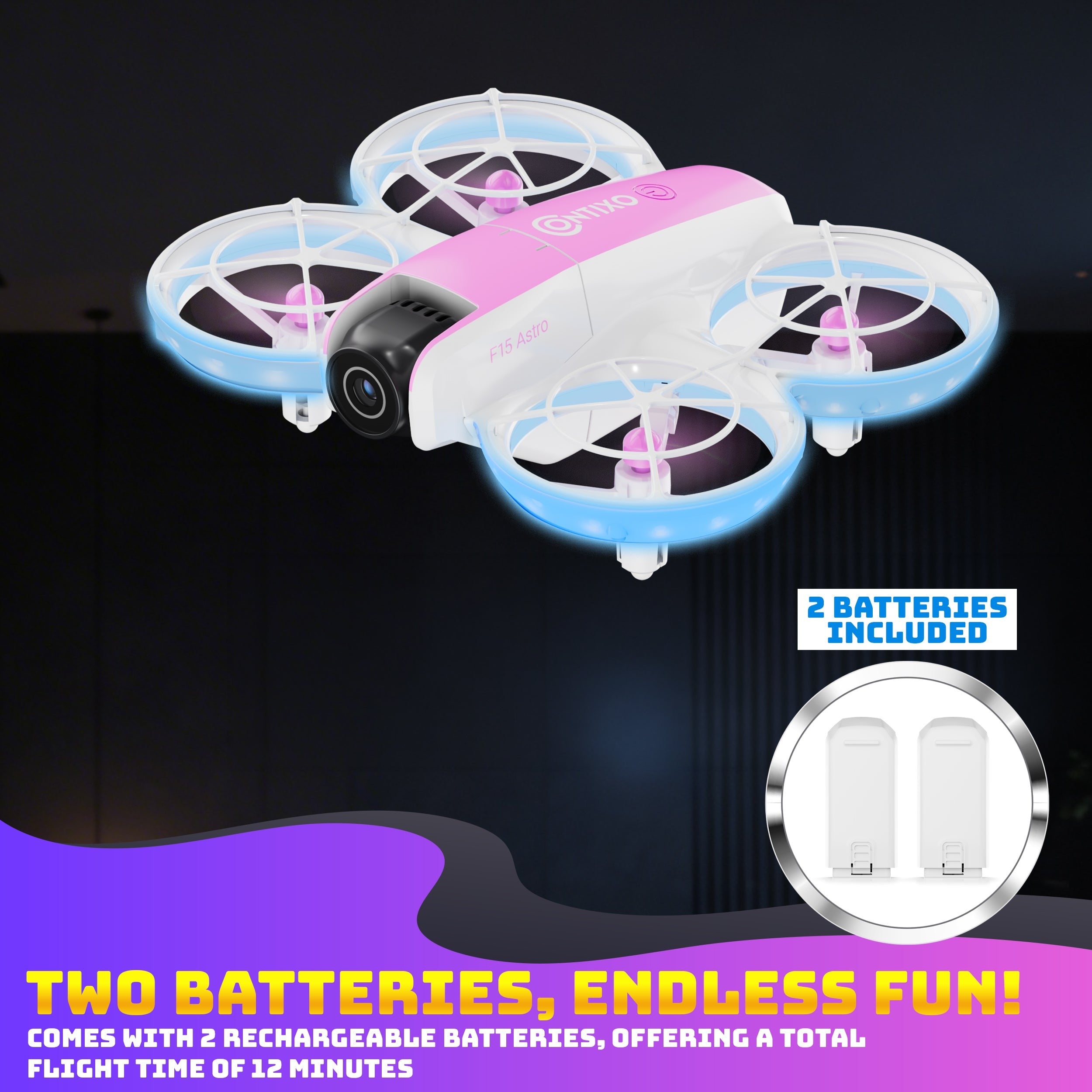 Contixo F15 Astro Mini Drone With 720P HD Camera And 2.4-Inch Screen Remote For Beginners