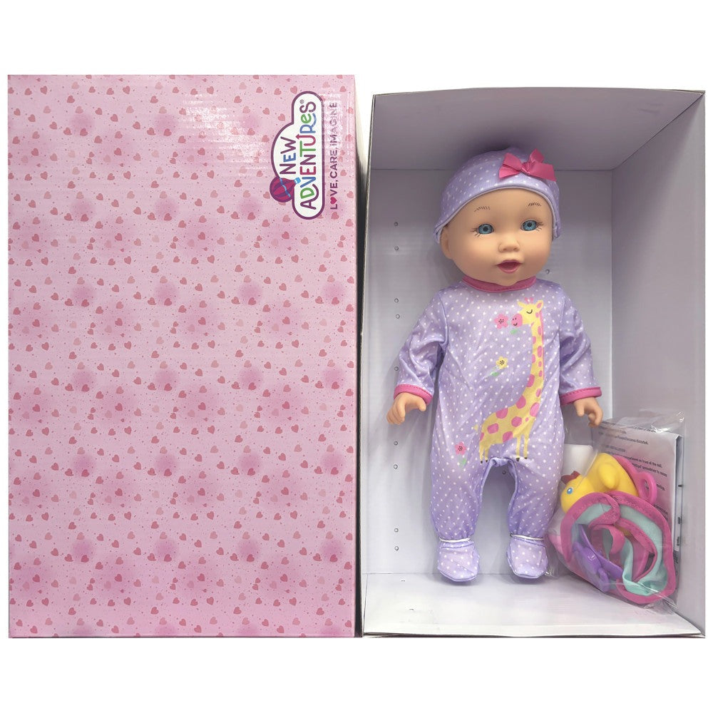 Little Darlings 12-inch Talking Playtime Doll - Purple and Pink with Giraffe Accents