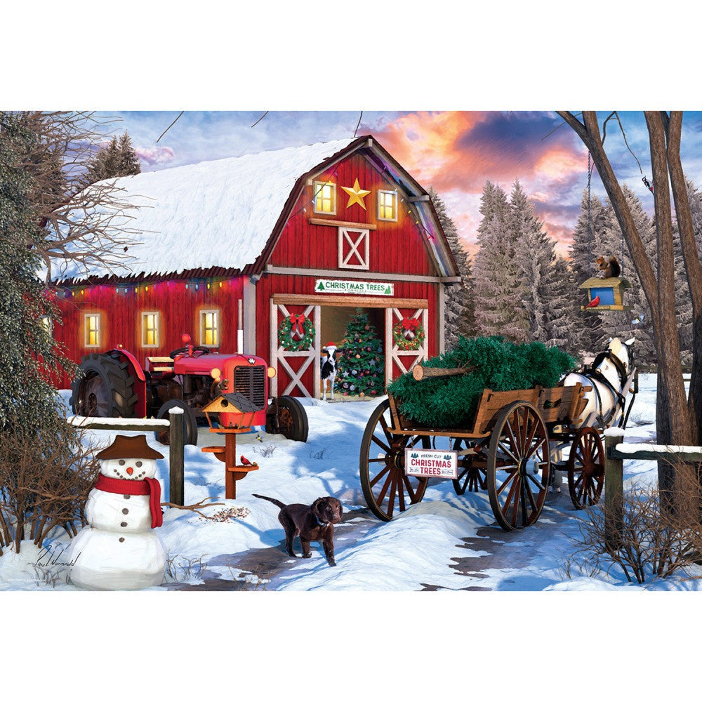 Eurographics Holiday Barn Collectible Tin Jigsaw Puzzle - 550 pc.