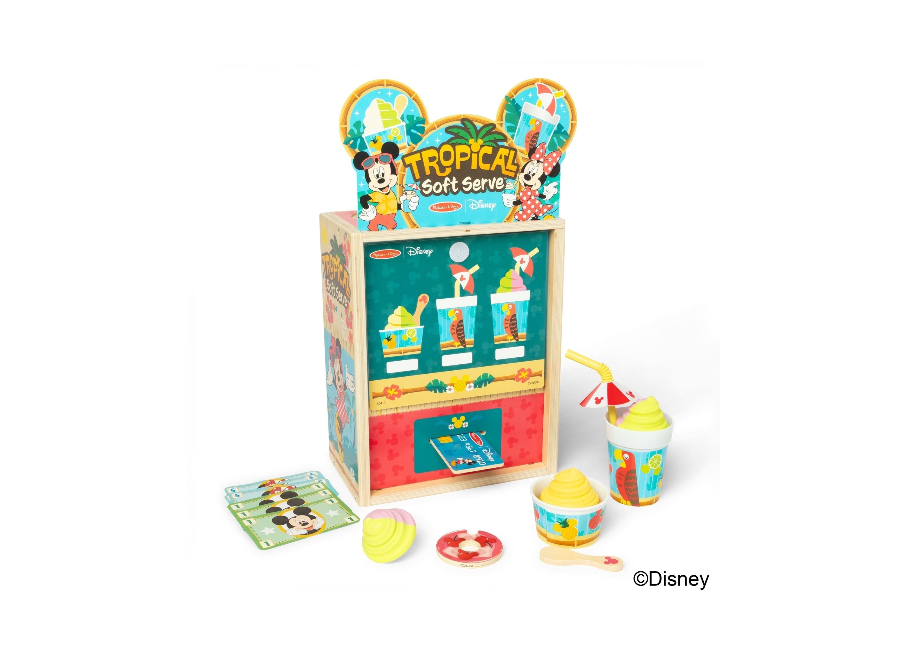 Melissa & Doug Mickey Tropical Soft Serve Playset - Wooden Toy