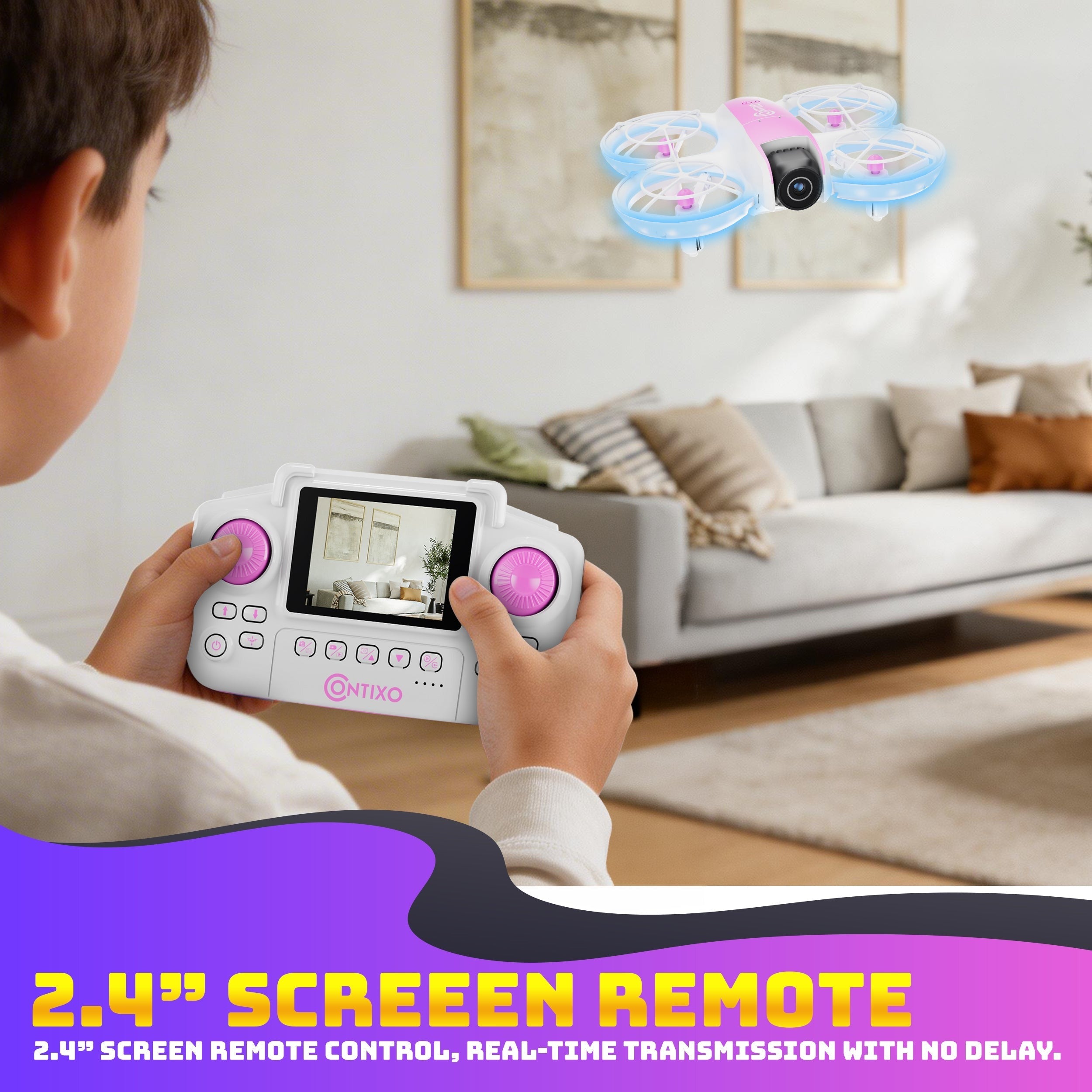 Contixo F15 Astro Mini Drone With 720P HD Camera And 2.4-Inch Screen Remote For Beginners