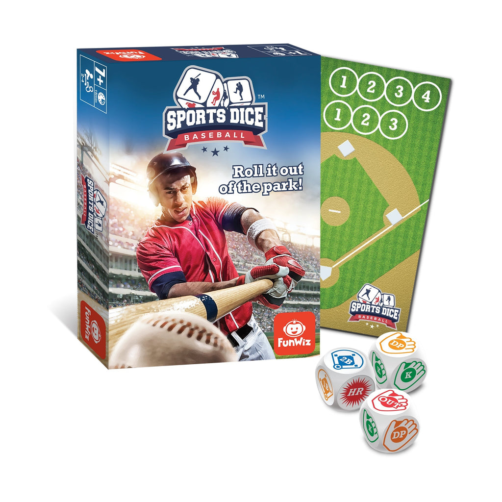 Sports Dice Baseball Fast-Paced Dice Game For 2 Or 4 Players