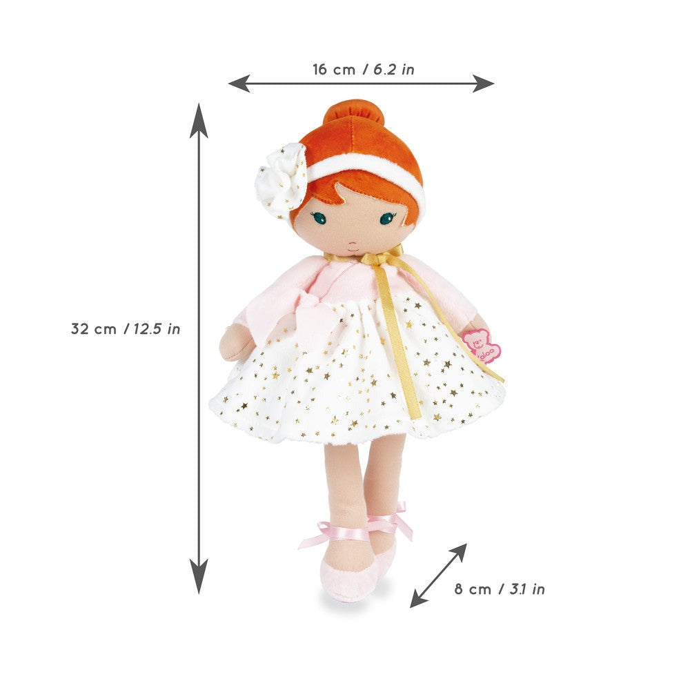 Kaloo Tendresse Valentine K Large Ballerina Doll - Red Bun